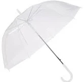 Photo 1 of clear umbrella white handle 46 inch