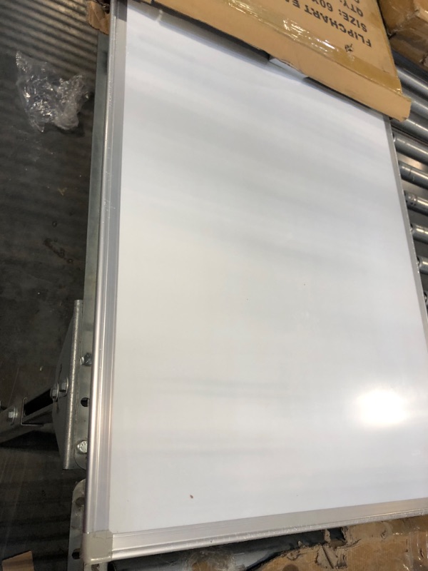 Photo 1 of Easel Whiteboard - Magnetic Portable Dry Erase 36 x 24 Tripod Height Adjustable, 3' x 2' Flipchart Easel Stand White Board for Office or Teaching at Home & Classroom *Silver 36x24