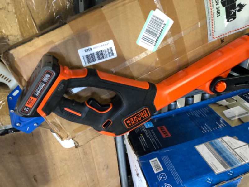 Photo 1 of BLACK+DECKER 20V MAX String Trimmer, 2-Speed, 12-Inch, Cordless (LST522) 20V String Trimmer Kit