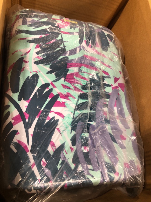 Photo 1 of American Tourister Moonlight Hardside Expandable Luggage with Spinner Wheels, Palm Trees, Carry-On 21-Inch Carry-On 21-Inch Palm Trees