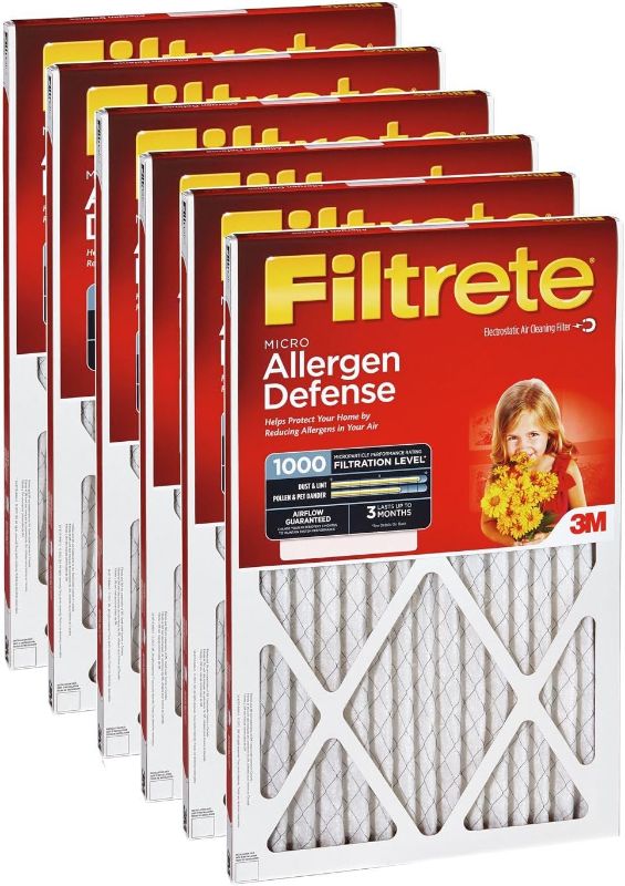 Photo 1 of 3M Filtrete Clean Living Basic Dust AC Furnace Air Filter, MPR 300, 20 x 30 x 1-Inches, 2-Pack