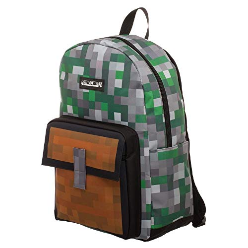 Photo 1 of Minecraft Squares Allover Print Backpack Bookbag