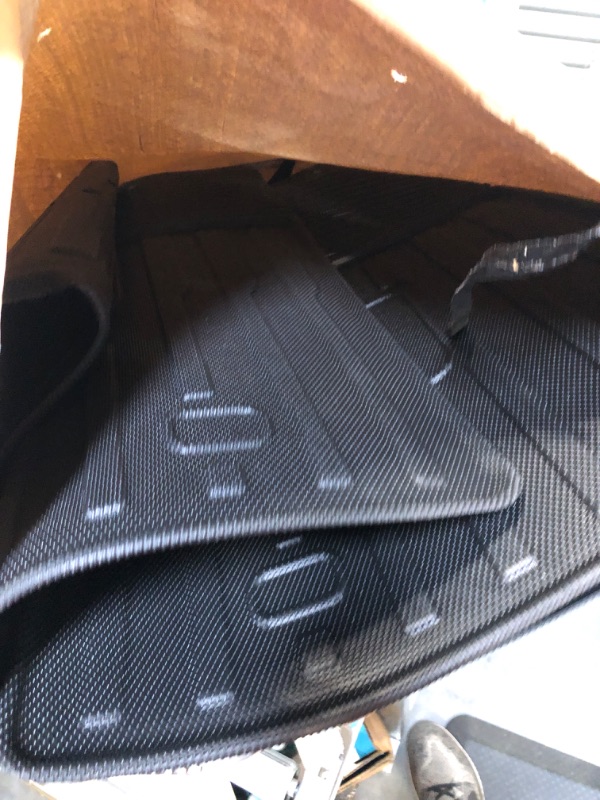 Photo 2 of Mixsuper Custom Fit Cargo Liner for 2019-2023 Subaru Ascent with Subwoofer (Behind The 2nd Row Seats) All Weather Rear Cargo Tray Trunk Mat Black