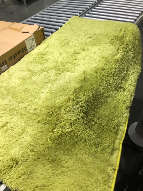 Photo 1 of  Super Soft Shaggy Rug Fluffy Bedroom Carpets, 3x5 Feet Grass Green Modern Indoor Fuzzy Plush Area Rugs for Living Room Dorm Home Decorative Kids Girls Children's Floor Rugs