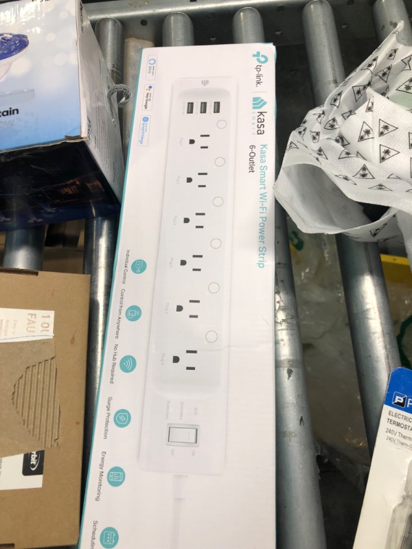 Photo 1 of New and Used Electronic Assorted Combo Pack (Xbox headset / Led Fountain / Surge Protector / Electronic Thermostat / Sprinkler)