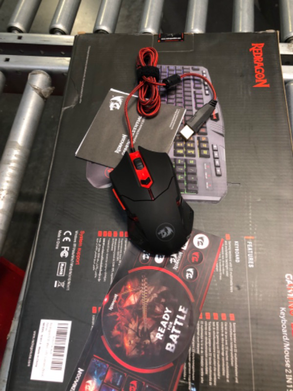 Photo 1 of Redragon S101 Gaming Keyboard, M601 Mouse, RGB Backlit Gaming Keyboard, Programmable Backlit Gaming Mouse, Value Combo Set [New Version] Black