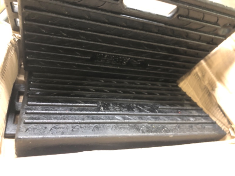 Photo 1 of 4" Inch Driveway Curb Ramp, Heavy Duty Rubber Ramps Perfect for Sidewalk, Low Cars, Curb Ramps for Motorhome, Truck, Shed Ramps, Pets & Wheelchair Threshold Ramp (4" Pack of 2)