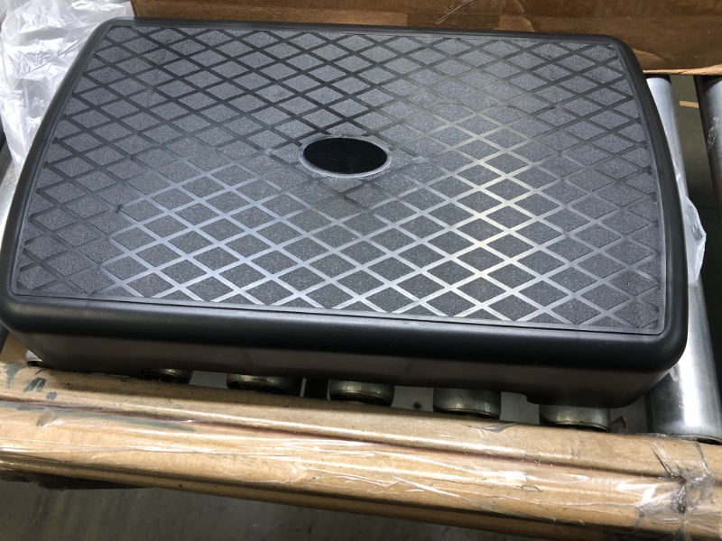 Photo 1 of  18.9" Aerobic Exercise Step Platform with 2 Risers, Height-Adjustable 4" 6" for Home Gym Fitness Workout