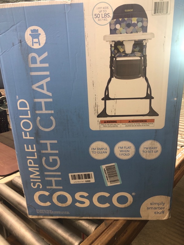 Photo 2 of Cosco Simple Fold High Chair, Comet Comet 28.5x23.5x38.7 Inch (Pack of 1)