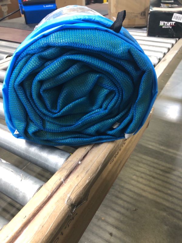 Photo 1 of CGEAR Original Sand-Free Outdoor Rug Camping Mat - Water-Resistant & Anti-Fade Material - Military-Grade Construction - Reversible Design - Area Rug for Beach, RV, & Picnics - Includes Travel Bag 10'x10' Blue/Green