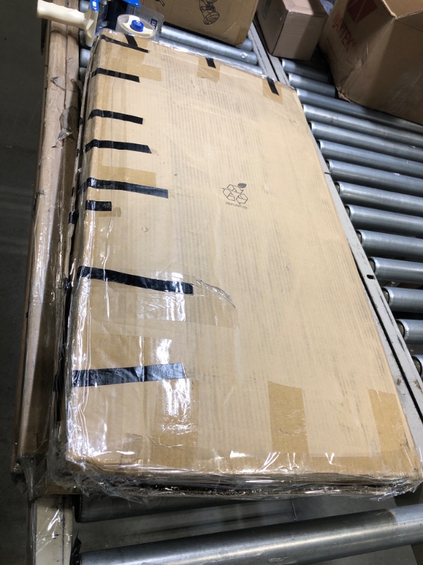 Photo 1 of Furinno Simplistic Easy Assembly Computer Desk, With Keyboard Tray, Espresso/Black Espresso/Black With Keyboard Tray Table