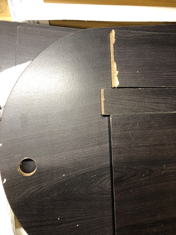 Photo 1 of Furinno Simplistic Easy Assembly Computer Desk, With Keyboard Tray, Espresso/Black Espresso/Black With Keyboard Tray Table