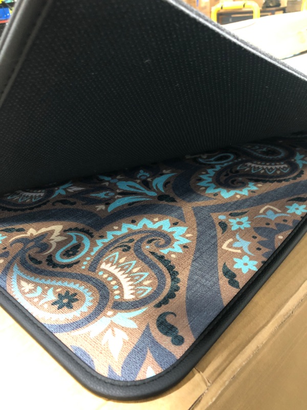 Photo 4 of Placoot Heavy Duty Office Chair Mat for Carpet & Hardwood Floors, 48" x 36" Weight 3.5 lbs Highly Premium Quality Floor Mat, Desk Chair Mat for Carpeted Floors and Hardwood Floor for Home Office 48" x 36" Peacock