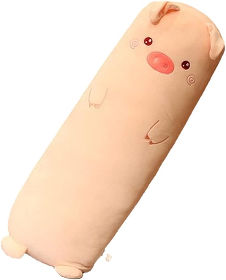 Photo 1 of MUPI Long Plush Cute Body Pillows Cuddle Pillow Sleeping Big Pillows for Bed Kids Body Pillow Squishmallow Animal Shaped Pillow Boyfriend Pillow Toy Gift for Girlfriend ?Pink Pig 33 Inch ?
