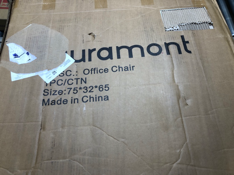 Photo 2 of Duramont Ergonomic Office Chair - Adjustable Desk Chair with Lumbar Support and Rollerblade Wheels - High Back Chairs with Breathable Mesh - Thick Seat Cushion, Head, and Arm Rests - Reclines