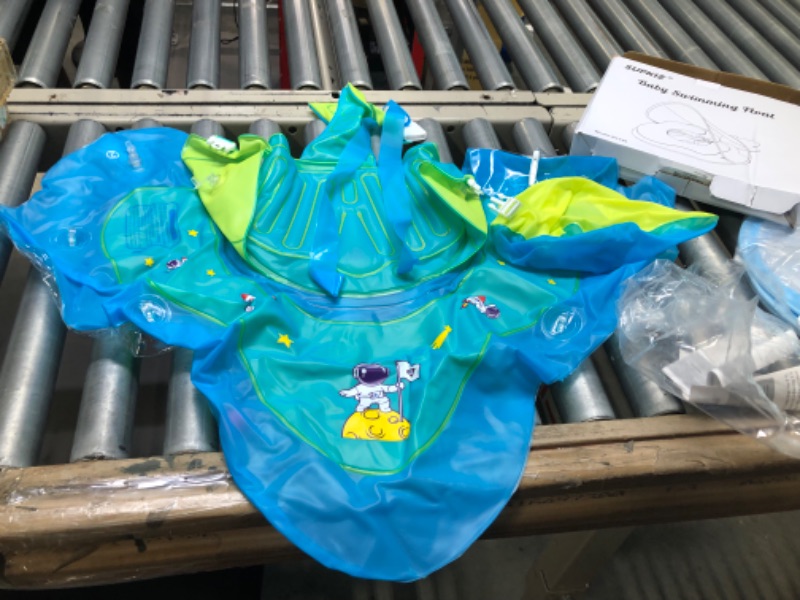 Photo 1 of Refasy Baby Swimming Float Inflatable Infant Pool Float UPF50+ Sun Protection Canopy