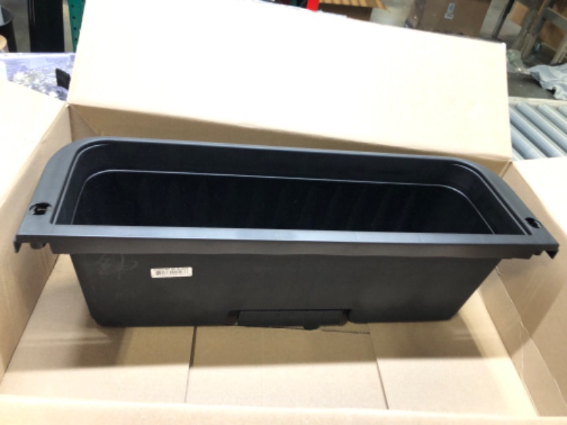 Photo 3 of 24" Adjustable Railing Planter, Black 24" Black