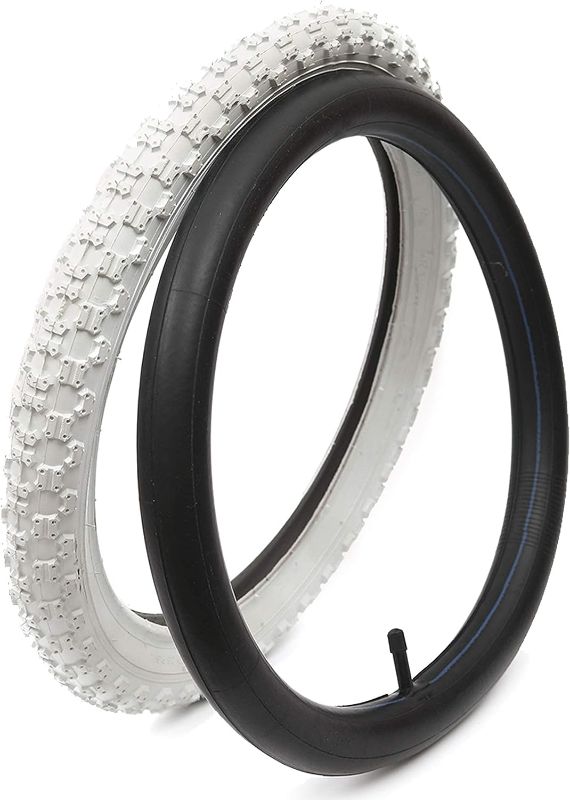 Photo 1 of 2 Sets) 18“Kids Bike Replacement Tires and Inner Tubes - Fits Most Kids Bikes Like RoyalBaby, Joystar, and Dynacraft - Made from BPA/Latex Free Premium-Quality Butyl Rubber