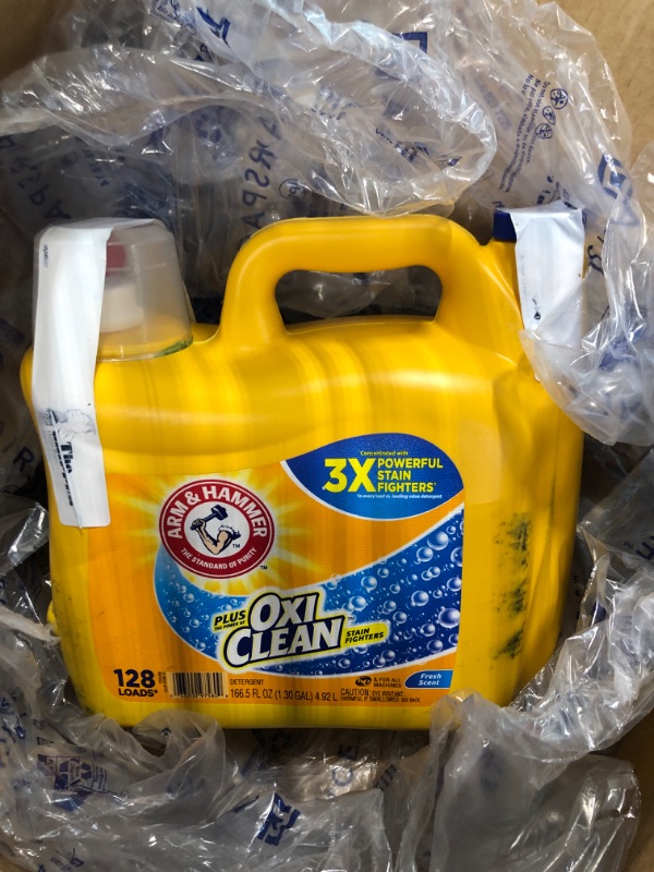 Photo 2 of Arm & Hammer Liquid Laundry 166.5oz Fresh Scent Plus OxiClean Fresh Scent 128 Loads