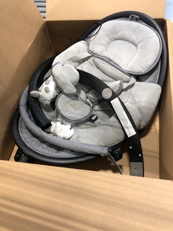 Photo 2 of BabyBond Baby Swings for Infants to Toddler | Bluetooth Baby Swing with 3 Seat Positions | 5 Natural Sway Motion | Bluetooth Music | 5-Point Harness | Includes Remote Control