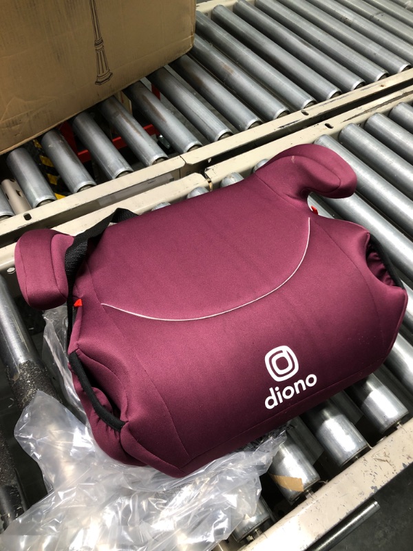 Photo 3 of Diono Solana, No Latch, Single Backless Booster Car Seat, Lightweight, Machine Washable Covers, Cup Holders, Pink 2021 Single Pink