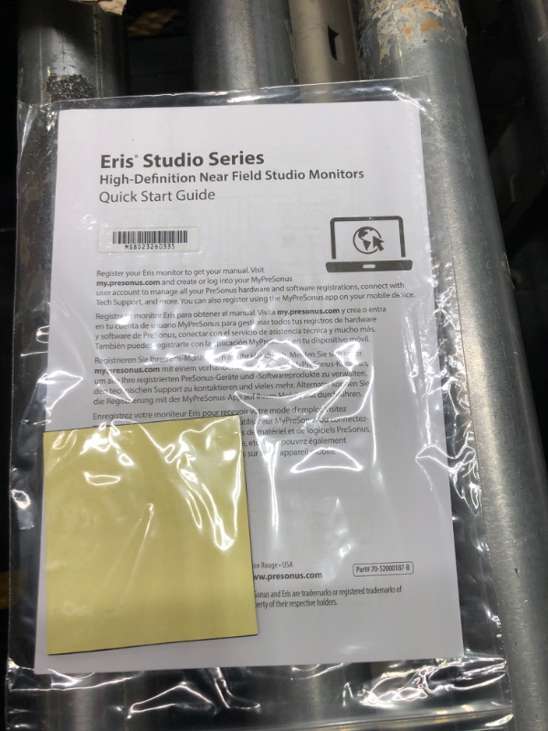 Photo 1 of PreSonus Eris Sub 8BT — 8-inch Active Studio Subwoofer with Bluetooth for Multimedia, Gaming, Studio-Quality Music Production 8" Sub (Bluetooth) Studio Subwoofer 2nd Generation