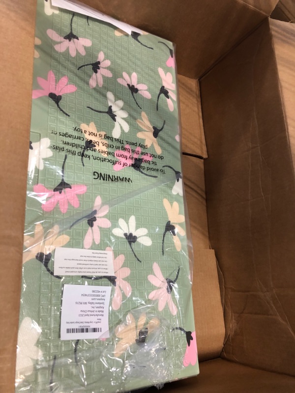 Photo 1 of JumpOff Jo - Large Waterproof Foam Padded Play Mat for Infants, Babies, Toddlers, Play & Tummy Time, Foldable Activity Mat, 70 in. x 59 in. - Garden Party