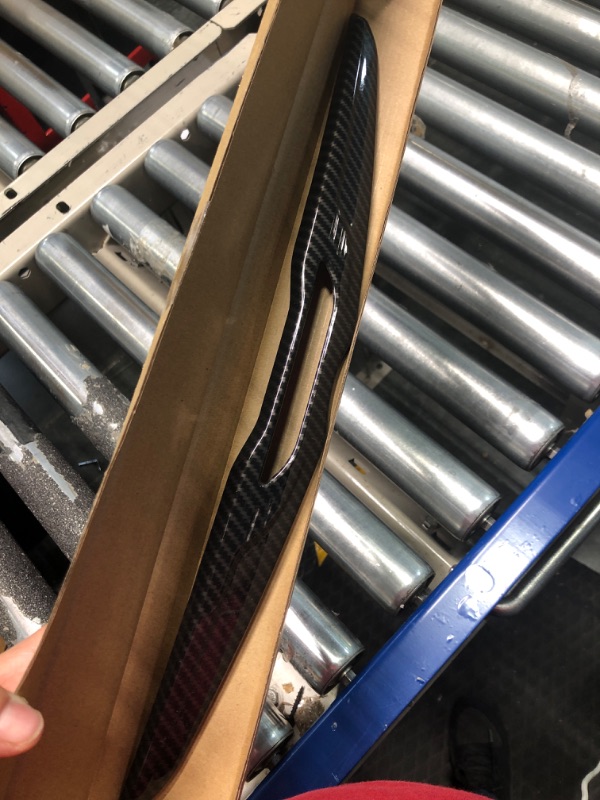 Photo 1 of Crosselec Carbon fiber look Front Bumper Grill Grille Cover Molding Trim For 2015-2021 Chrysler 300