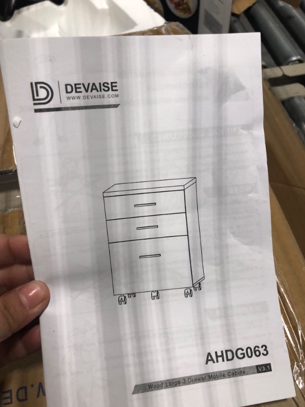 Photo 1 of DEVAISE 3 Drawer Lateral File Cabinet Under Desk
