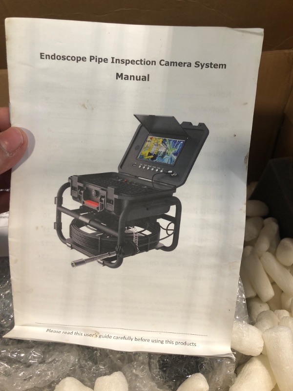 Photo 3 of Anysun All-in-1 Sewer Camera 512Hz, Distance Counter, Self-Leveling, Keyboard, 1-Touch Video/Audio, 165Ft Pipe Inspection Camera with 9" 1080P Screen Sewer Drain Camera IP68 Industrial Borescope, 16GB 165FT/50M cable