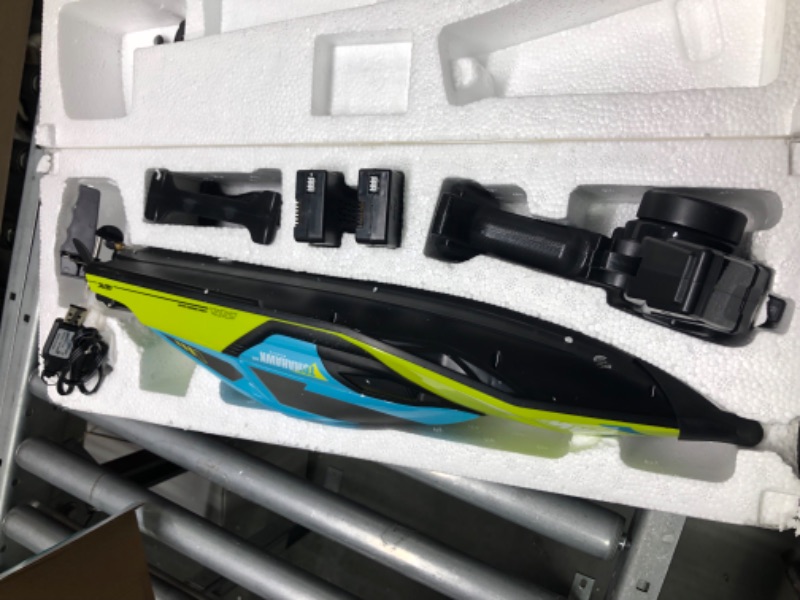 Photo 3 of 4DRC S2 High Speed RC Boats with LED Lights & 2 Batteries, 30+ mph Remote Control Boat for Pools and Lakes, Capsize Recovery, Low Battery Reminder,2.4Ghz Racing Boats for Adults Kids,Green
