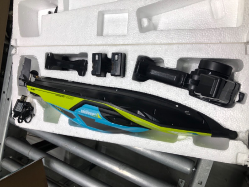 Photo 1 of 4DRC S2 High Speed RC Boats with LED Lights & 2 Batteries, 30+ mph Remote Control Boat for Pools and Lakes, Capsize Recovery, Low Battery Reminder,2.4Ghz Racing Boats for Adults Kids,Green
