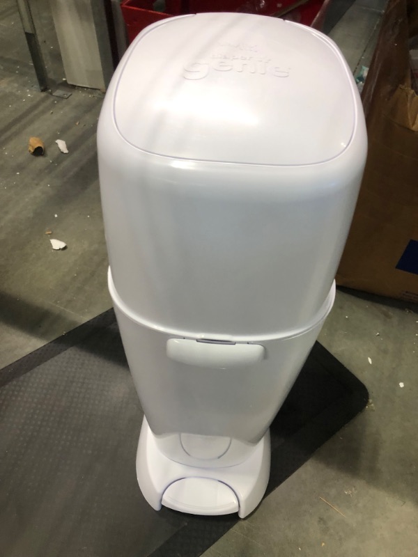 Photo 1 of Playtex Diaper Genie Complete Diaper Pail with Odor Lock Technology, White
