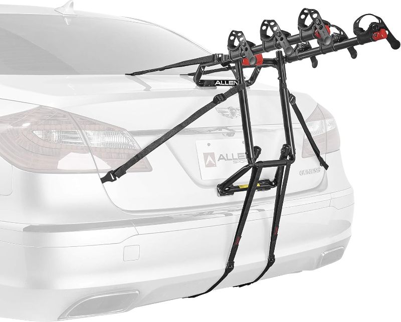 Photo 1 of Allen Sports Premier 3-Bike Trunk Rack, Model S103 (Black and red)