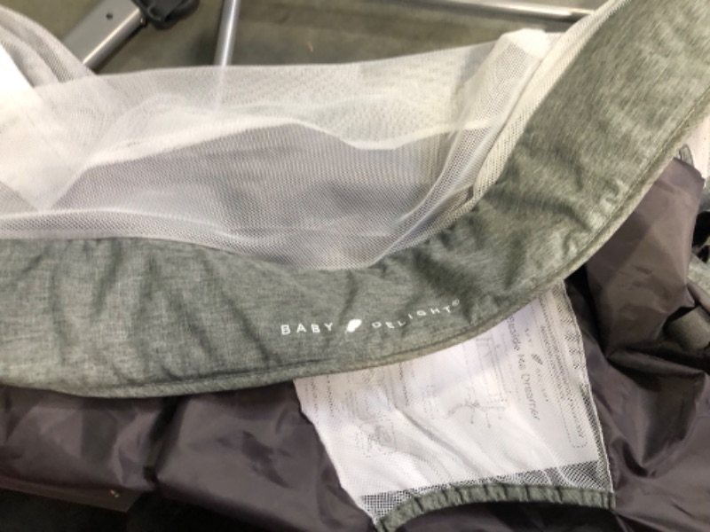 Photo 1 of Baby Delight Beside Me Dreamer Bassinet | Bedside Sleeper | 6-Position Height Adjustment | Charcoal Tweed
