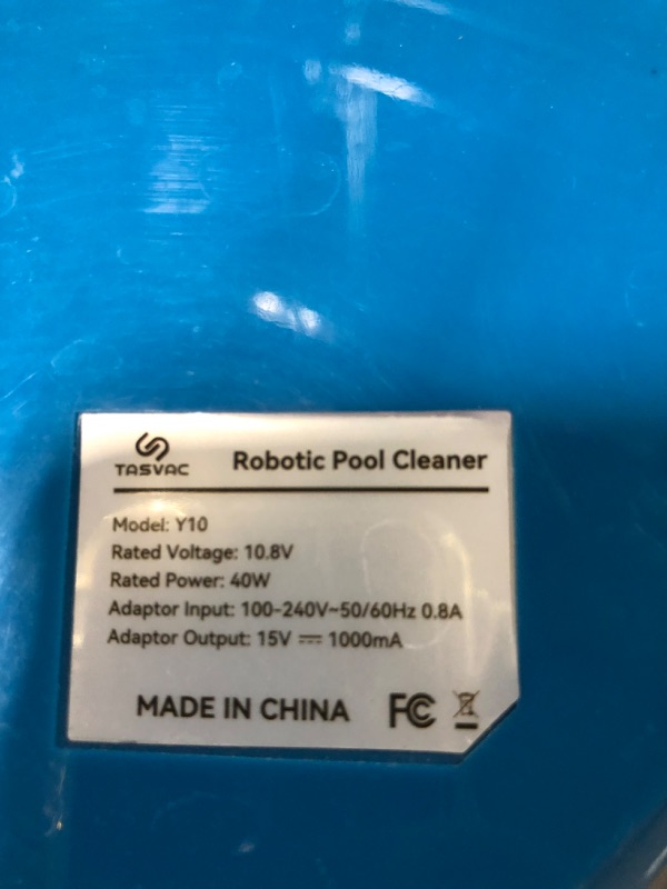 Photo 5 of ???? ??????? TASVAC Cordless Robotic Pool Cleaner, Automatic Pool Vacuum, 90 Mins Runtime, Powerful, Self-Parking, Lightweight, Ideal for Flat Above/In-Ground Pool up to 65 Feet/1100 Sq.Ft
