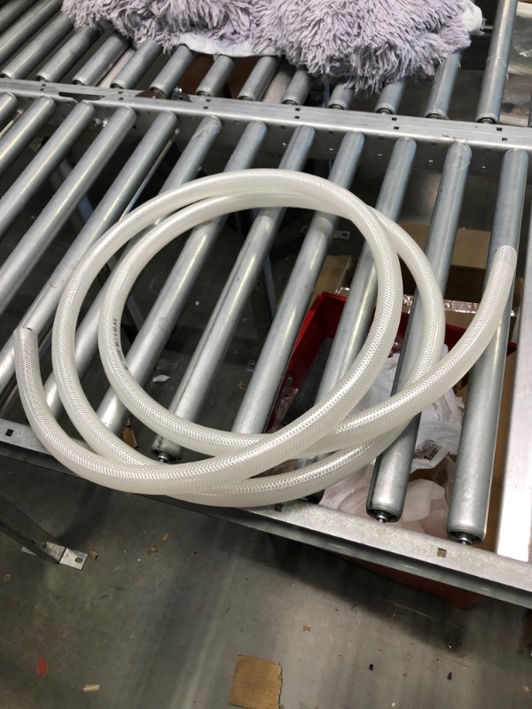 Photo 3 of 3/4" ID x 10 Ft High Pressure Braided Clear PVC Vinyl Tubing Flexible Vinyl Tube, Heavy Duty Reinforced Vinyl Hose Tubing, BPA Free and Non Toxic
