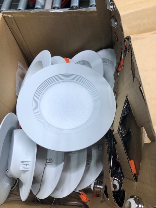 Photo 4 of Amico 5/6 inch 3CCT LED Recessed Lighting 12 Pack, Dimmable, IC & Damp Rated, 12.5W=100W, 950LM Can Lights with Baffle Trim, 3000K/4000K/5000K Selectable, Retrofit Installation - ETL & FCC Certified 3000k/4000k/5000k-3cct 5/6 Inch