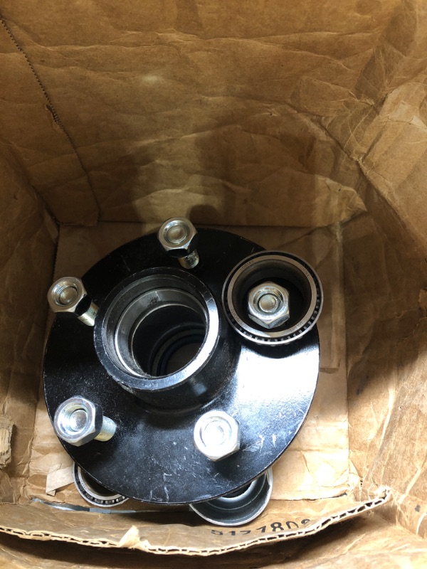 Photo 2 of M-Parts 3,500-lb Trailer Hub Kit, 5 Bolt 5" x 4.5" Replacement Trailer Hub Kit for 3,5000-lb Trailer axles, Trailer Hub 5 on 4.5 Trailer Hub (88-545KIT-1)