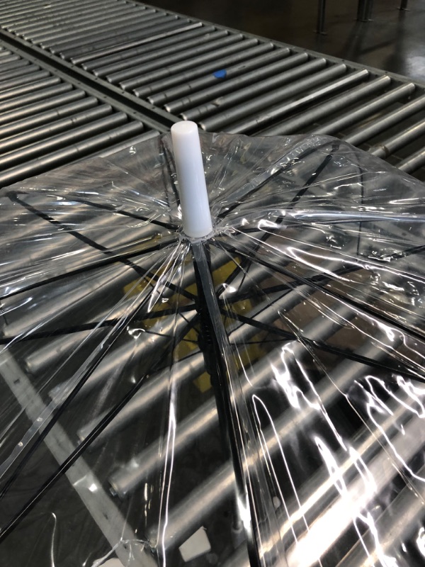 Photo 1 of Amazon Basics Clear Bubble Umbrella, Round, 34.5 inch
