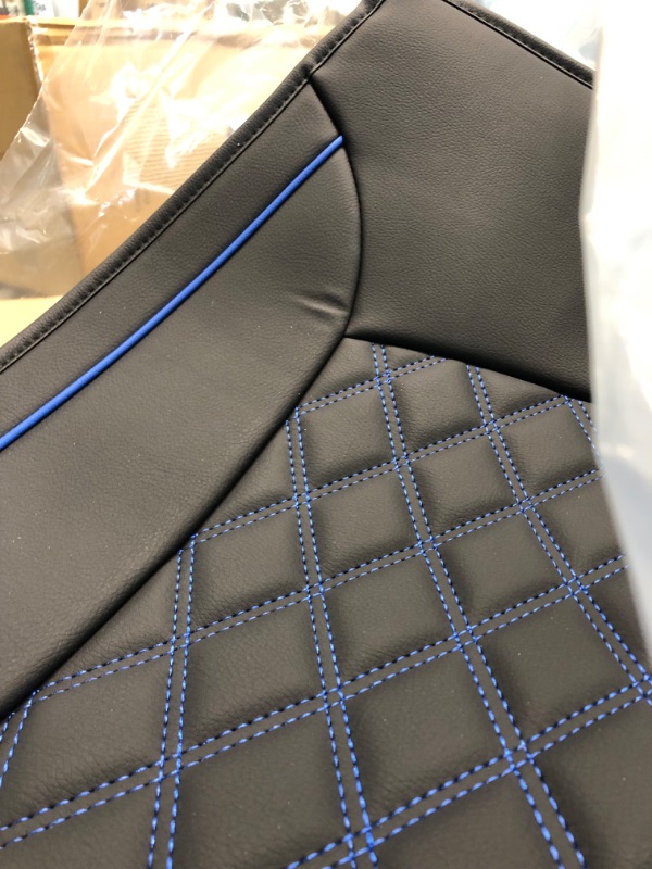 Photo 1 of Aierxuan Front Seat Covers for Cars, Waterproof Leather for Nissan Chevy Malibu Kia Soul Sorento Hyundai Elantra Tucson Accent Sonata Kona Outlander Galant (2 PCS Front, Black-Blue)
