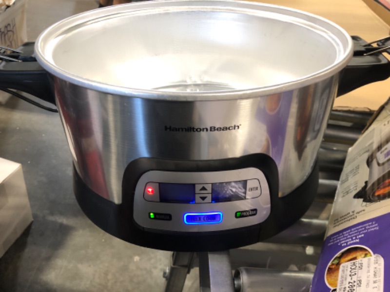 Photo 1 of Hamilton Beach Programmable FlexCook 6-Qt. Slow Cooker