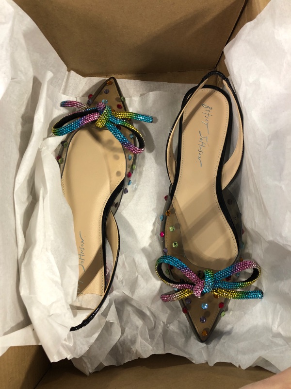 Photo 1 of Betsey Johnson Women's Sb-Gabby Heeled Sandal 8 Black Multi