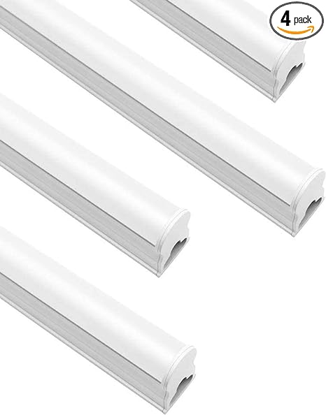 Photo 1 of (Pack of 4) Barrina 4ft 45 Watt Extendable Utility LED Shop Light Workbench Light 6500K Super Bright White 4500lm 300W Equivalent Built-in ON/Off Switch Frosted Linear LED Light Bar