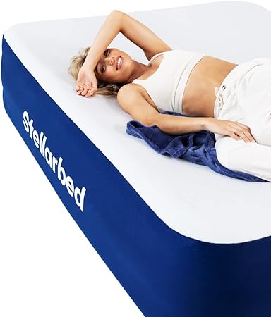 Photo 1 of Stellarbed - Queen Air Mattress with Built-in Pump - Raised Inflatable Queen Bed, Puncture Resistant Fabric Exterior
