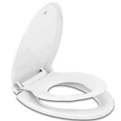 Photo 1 of Bemis Toilet Seat, Round Toilet Seat with Toddler Seat Built in, Potty Training Toilet Seat Round Fits Both Adult and Child, with Slow Close and Magnets- Round