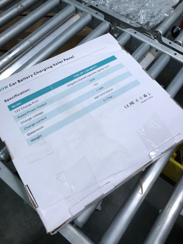 Photo 2 of 12V 20W Solar Battery Charger, Solar Trickle Charger for Car Battery, Solar Car Battery Maintainer with Built-in MPPT Charge Controller for Car, Boat, Camper, Alligator Clip, Cigarette Lighter Plug