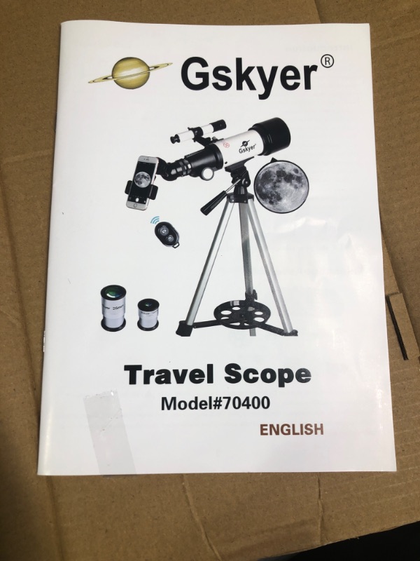 Photo 3 of Gskyer Telescope, 70mm Aperture 400mm AZ Mount Astronomical Refracting Telescope for Kids Beginners - Travel Telescope with Carry Bag, Phone Adapter and Wireless Remote