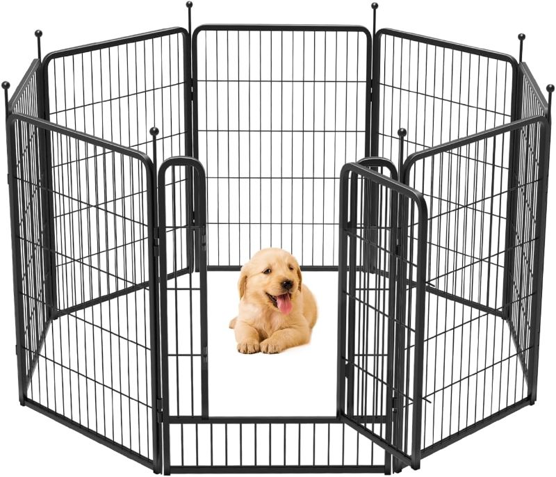 Photo 1 of FXW Rollick Dog Playpen Designed for Camping, Yard, 40" Height for Small/Medium Dogs, 8 Panels
