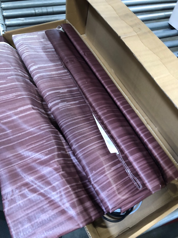 Photo 3 of Suncode RV Awning Fabric Replacement Waterpoof Universal Outdoors Canopy for Camper,Trailer,and Motorhome Awning Replacement Premium Grade Vinyl RV Canopy Replacement 15'(Fabric 14'2") Burgundy Fade